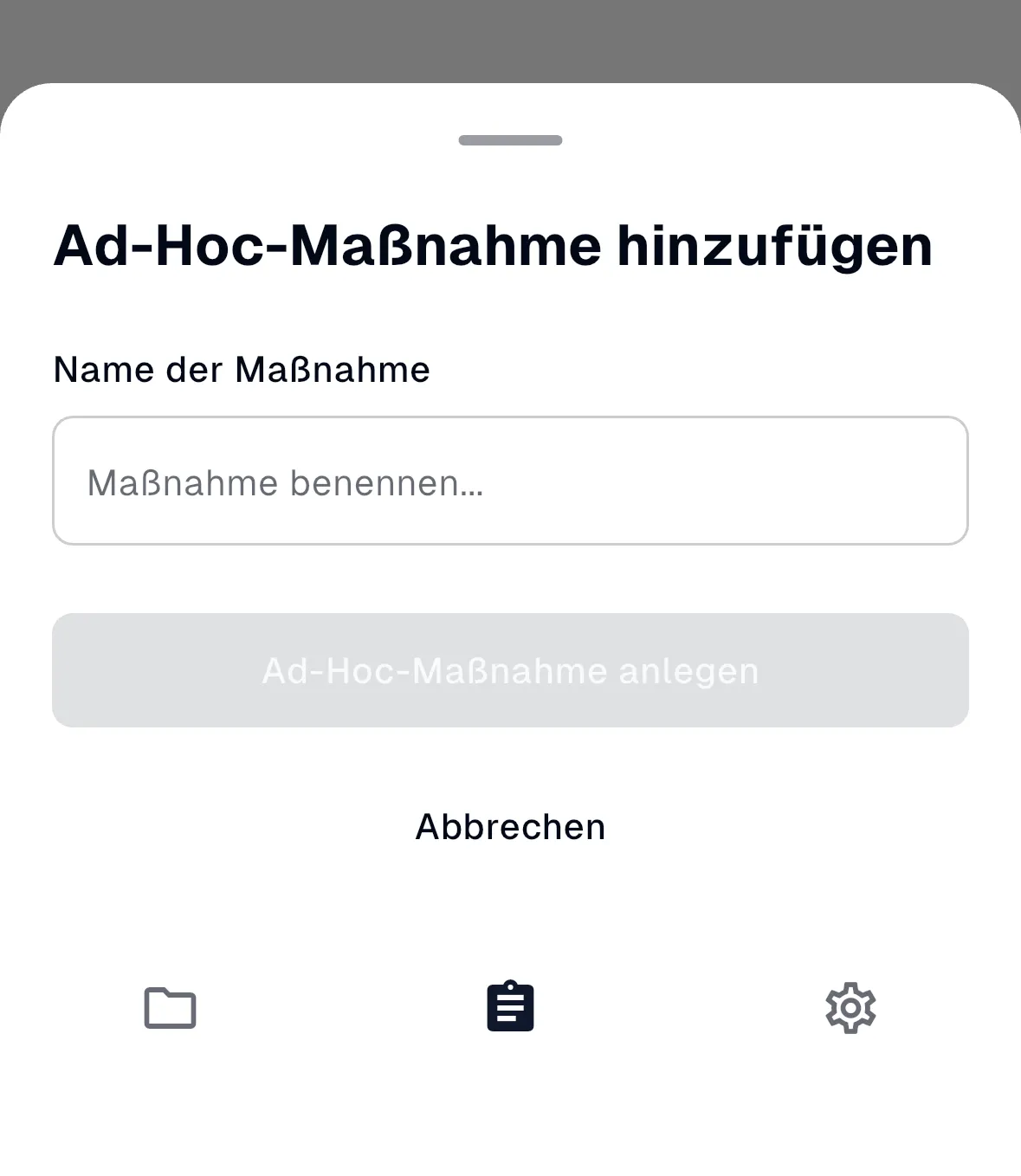 Ad-Hoc-Maßnahme