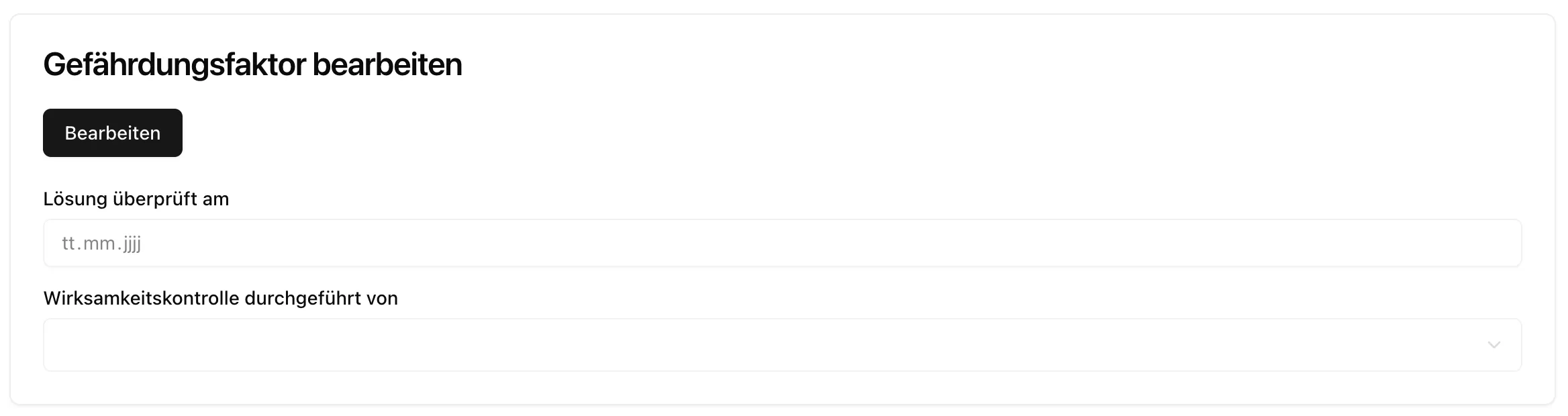 Aufgabe abschließen