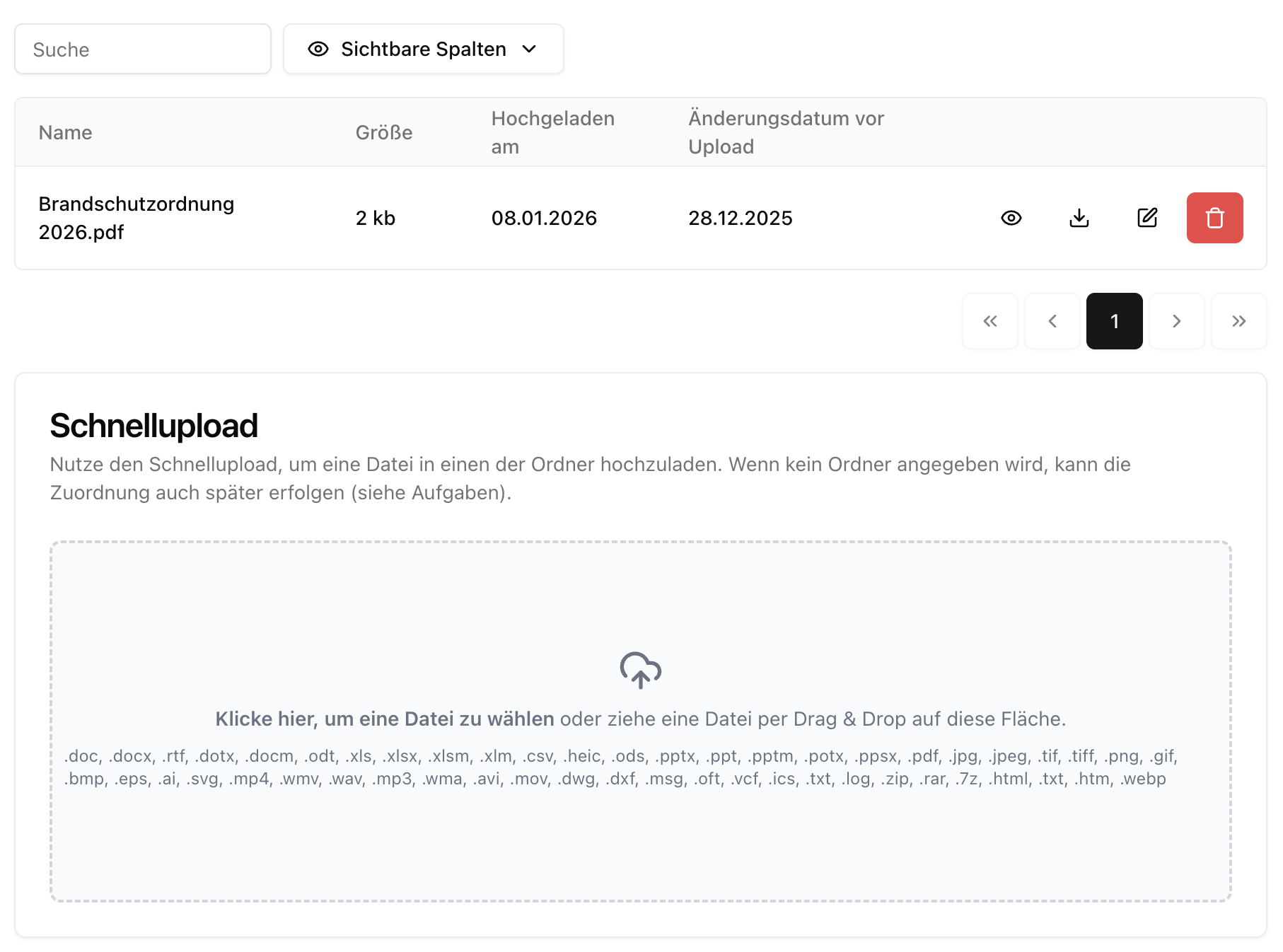 Datei in Unterordner